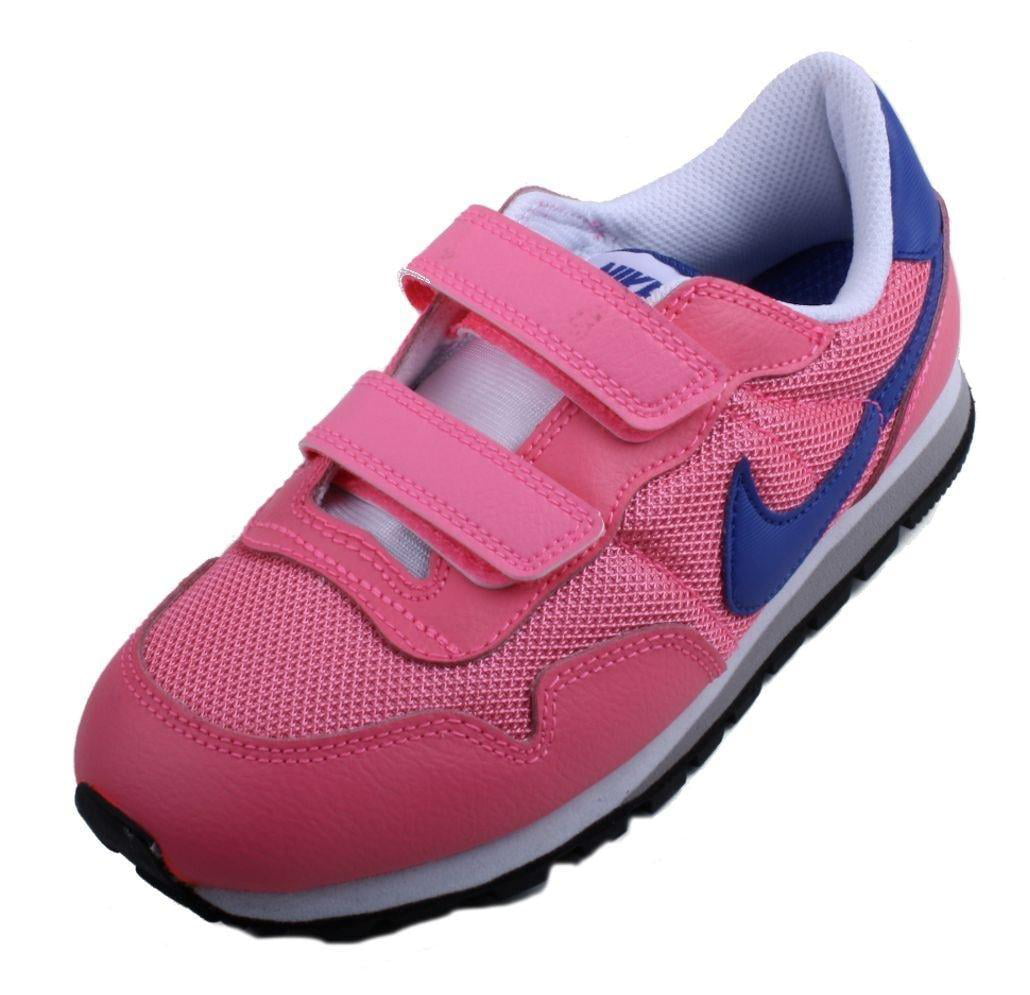 Nike Metro Plus Classic (TDV) Infant/Toddler Girls Pink/Game Royal First Walker Shoes - Walmart.com