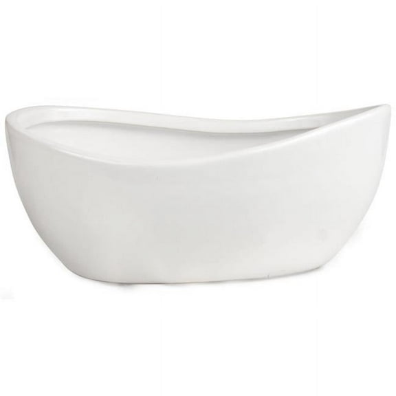MDR Trading Inc. AI-CE23WH_Q01 White Handthrown Look Planter