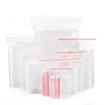 thumbnail image 2 of Bolsa de plástico espesada para sellar alimentos, bolsa de sellado perforada, bolsa de almacenamiento de mascarillas de joyería, bolsa con cremallera, transparente, 2 of 2