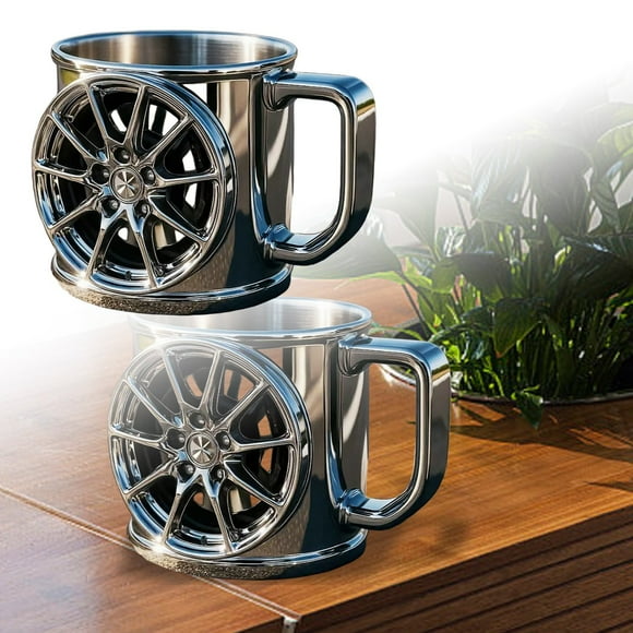 Hearth & Gear Racing Wheel Mug Unique Steering Wheel Coffee Cup for Women Coffee Mug Sacrament Cups Reusable Ceramic Mugs Set Valentines Day for Husband Washing Cup Acrylic Coffee Cup Set Acrylic