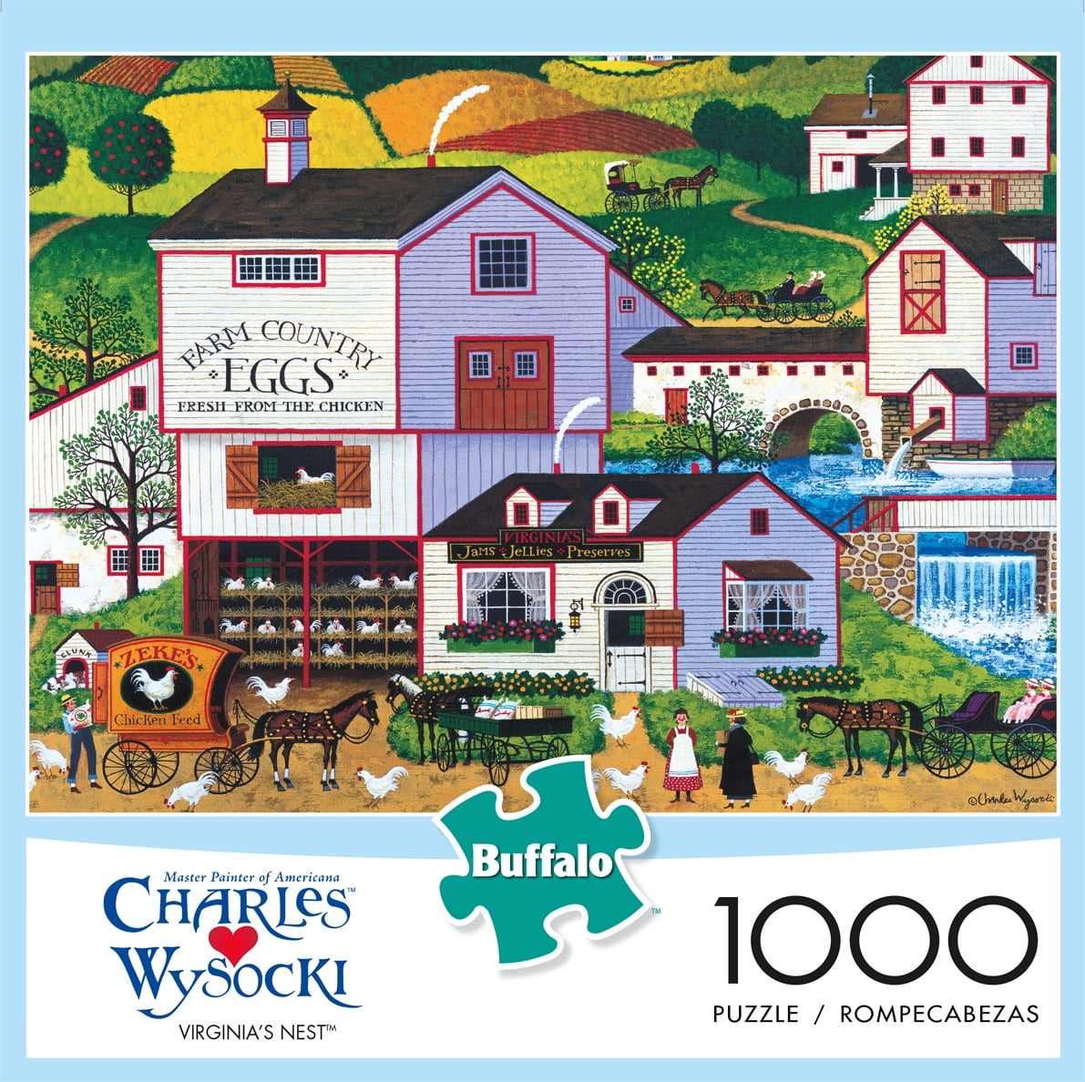 Charles Wysocki 1000 Piece Puzzle A Delightful Day On Sparkhawk Island Jigsaw 