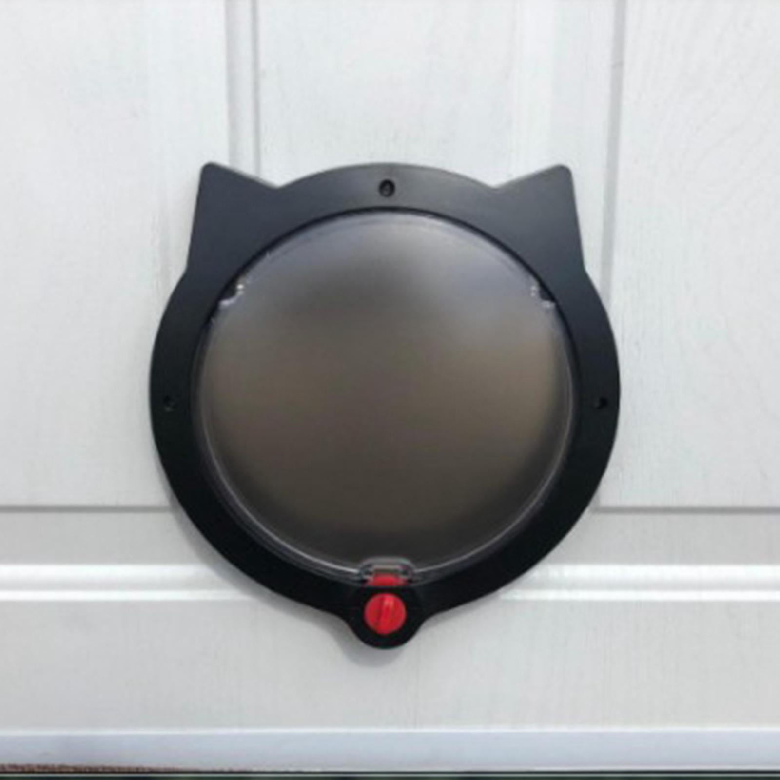 Cat Door for Pets with Locking Cat Flap for Interior Doors & Exterior Doors, Wall/Hidden Cat