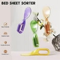 thumbnail image 4 of 2 In 1 Mattress Lifter & Bed Maker Tool, Helps Lift and Hold Mattress, Easy Lifter Mattress Riser for Bed Making, Changing Sheets, Tucks Sheets, Removes Sheets, Bed Skirts and More Purple, 4 of 9
