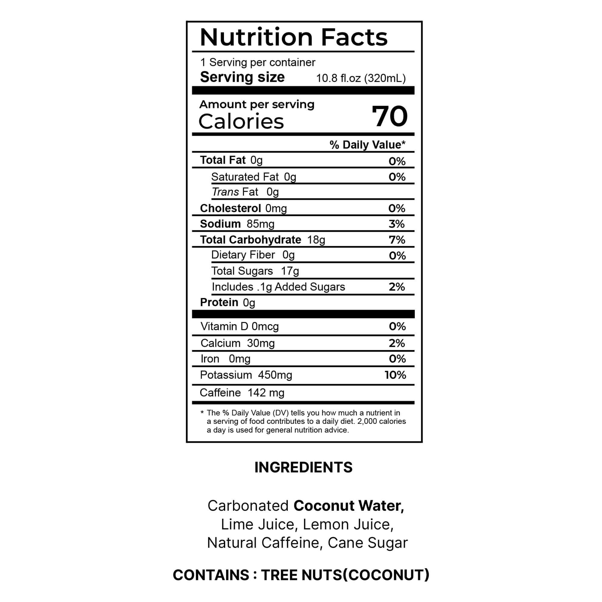 Flova Lemon Lime Energy Drink, All Natural, Electrolytes and Minerals from Coconut Water, 4 Simple Easy to Pronounce Ingredients, 99% Juice, Pack of 12 Cans