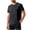 Black, variant on Ymyiu Camisetas Para Hombre Men's Activewear T-Shirt, Striped, Moisture Wicking Performance Wear, Lightweight Workout Gym,Running Tee Size 3XL(Dark Gray, 3XL)