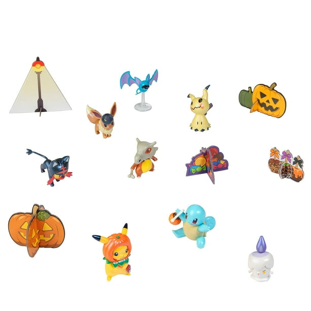 Pokemon 2021 Halloween Advent Countdown Calendar for Kids, 13 Pieces -  Includes 10 Toy Character Figures & 3 Accessories - Ages 4+ - Walmart.com