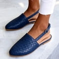 thumbnail image 5 of Women's Backless Mules - Slip-On Low-Heel Sandals with Closed Pointed Toe & Buckle Strap, 5 of 6