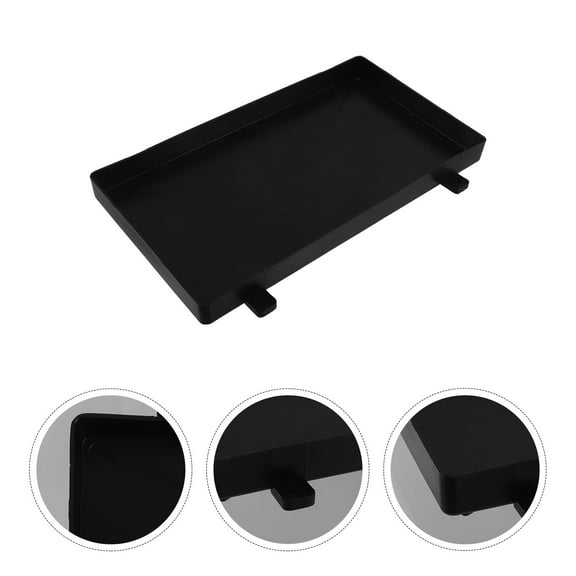 LOLIPPYY Black Marine Grade Battery Tray Holder with Simple Installation for Car, Boat, and RV Applications