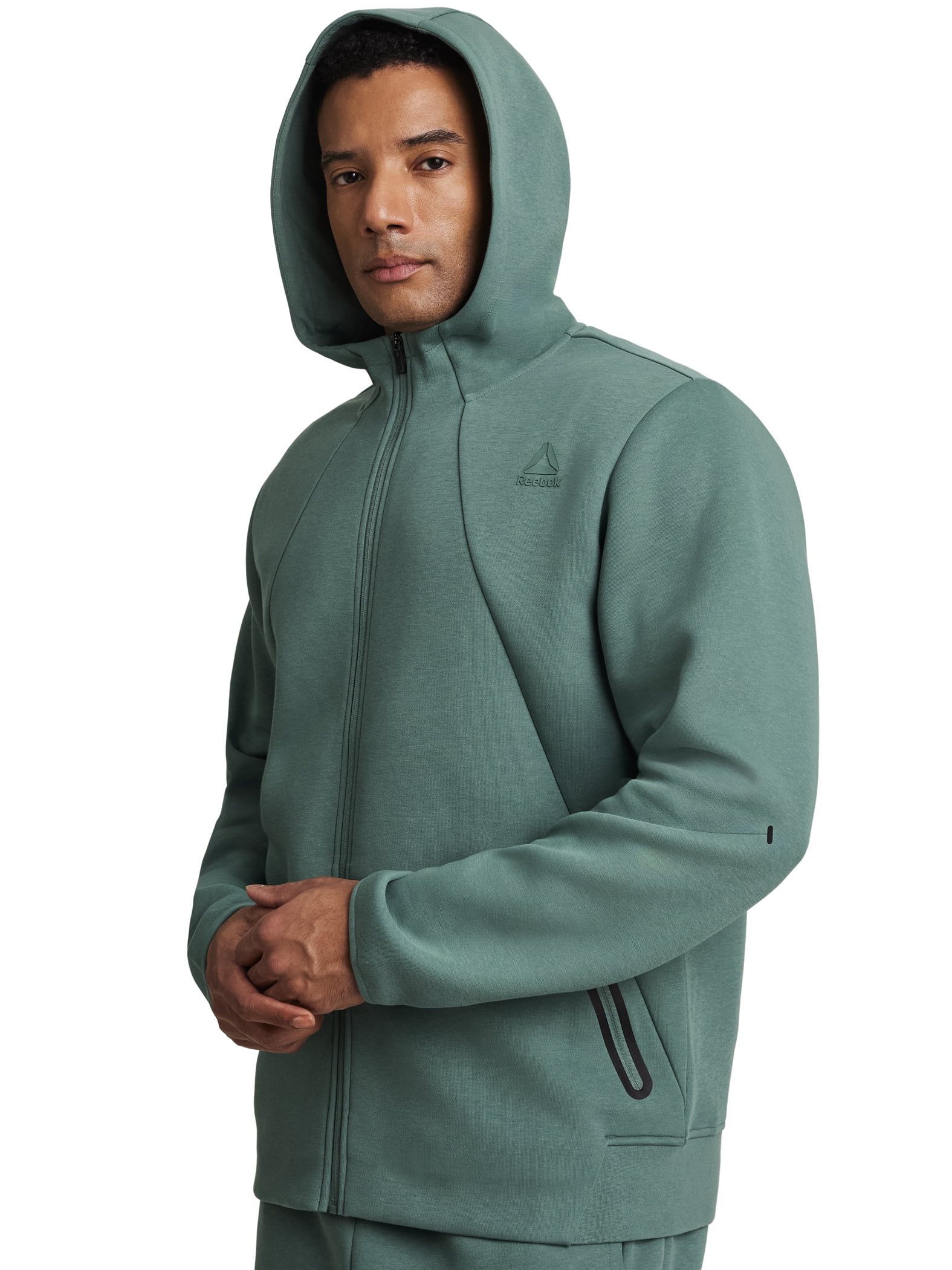 Reebok Men's and Big Men's Momentum Fleece Full Zip Hoodie, Sizes XS-5XL