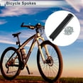 thumbnail image 2 of Unique Bargains 36pcs Universal Bicycle Spokes 13G Bike Wheel Spokes Nipple 45 Steel Black-233mm, 2 of 7