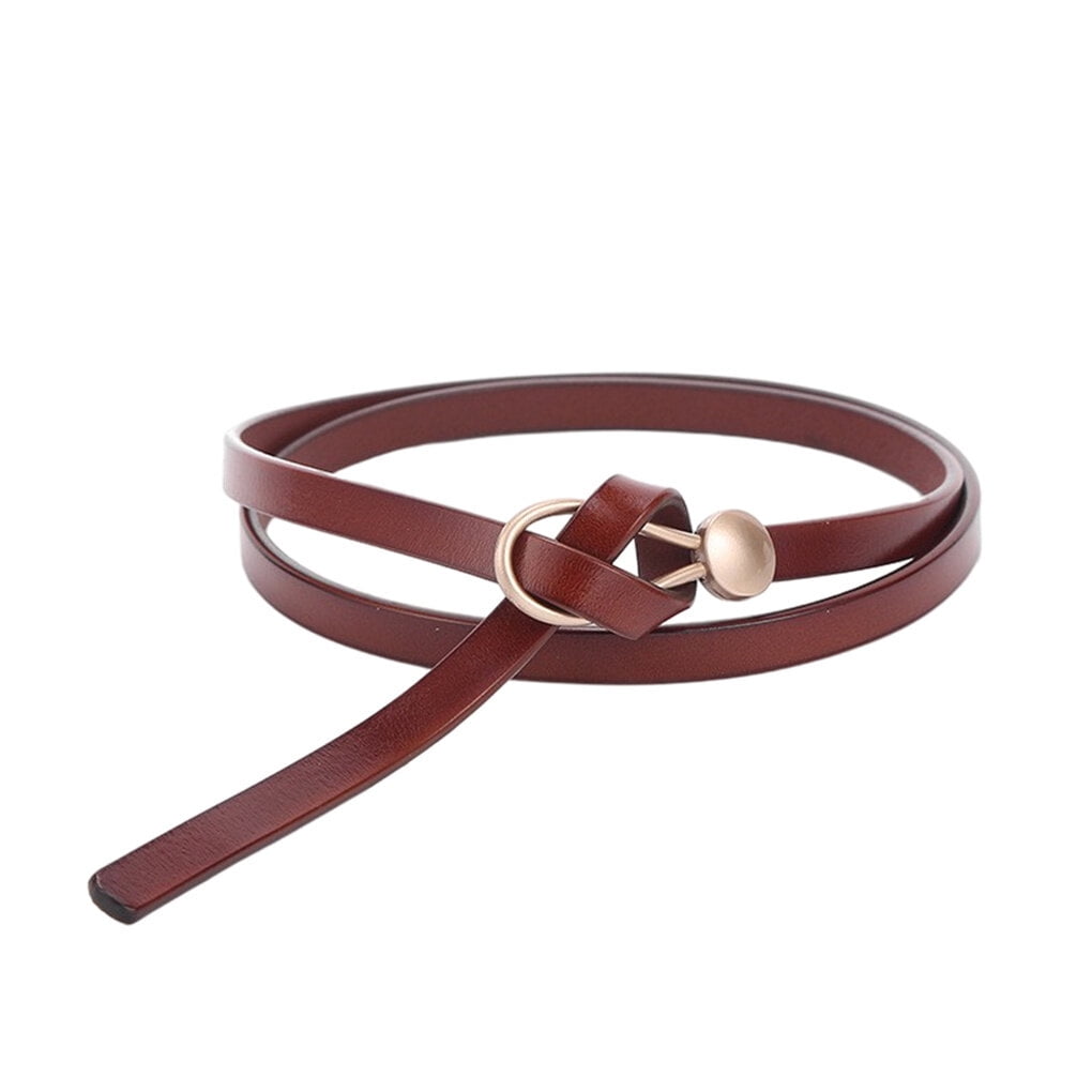 Leather Woman Belt Pin Buckle Length Adjustable Double Layer Girls Summer Casual Formal Jeans Belts Festival Birthday Christmas Gifts Red Walmart