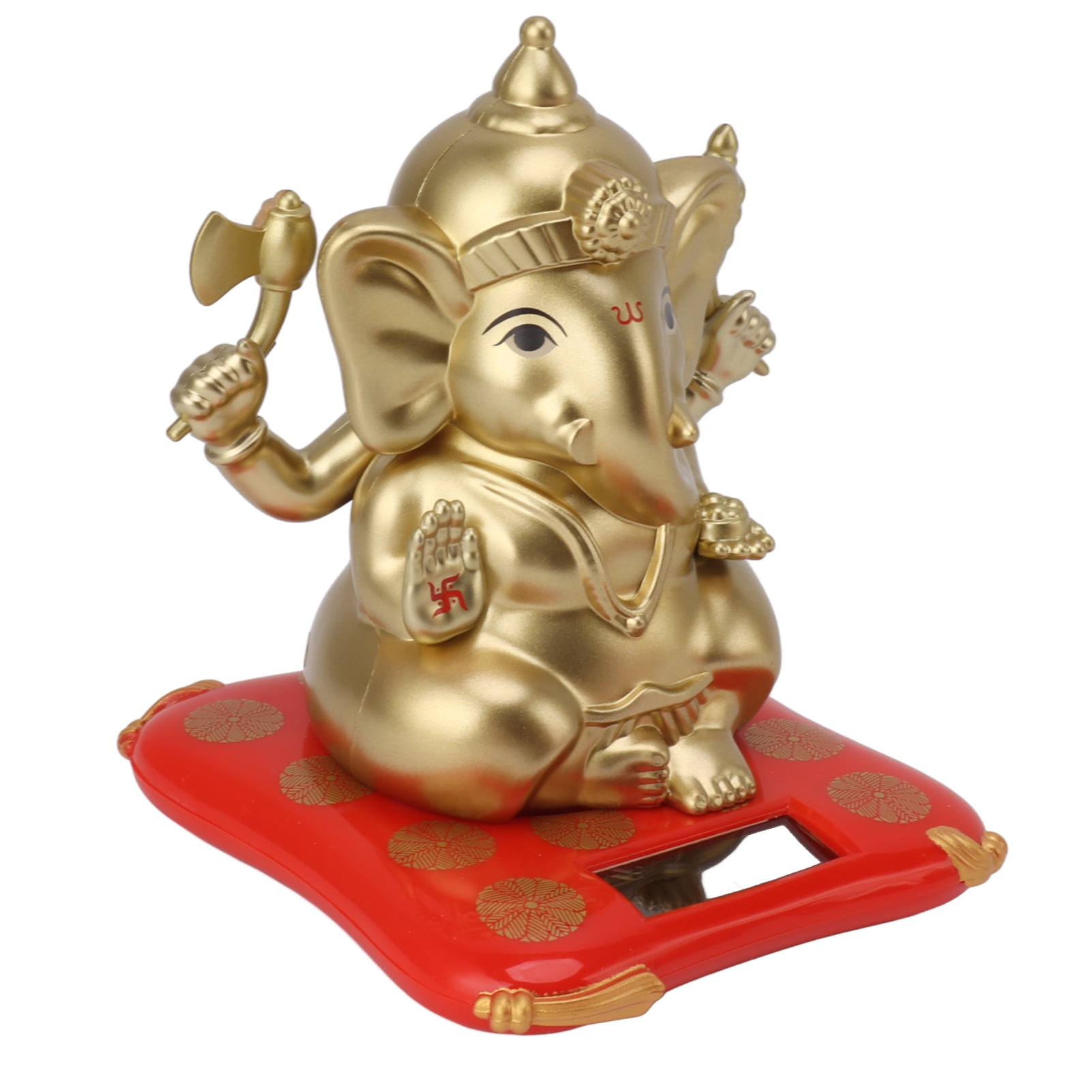 Ganesha Elephant God Statues, India Elephant Sculpture Relaxing Solar ...