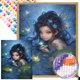 thumbnail image 1 of 5D DIY Taladro Parcial AB Diamante Pintura Hada Niña 45x55cm, 1 of 9