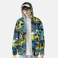 thumbnail image 2 of Balery Goal Time Sudadera ligera de manga larga con capucha y protección solar UPF 50+ para hombre y mujer, ideal para pesca y running-Medium, 2 of 7