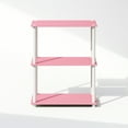 thumbnail image 2 of Furinno Turn-N-Tube 3-Tier Multipurpose Compact Display Rack, Shelving Unit, Bookcase, Pink/White, 2 of 6