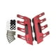 thumbnail image 4 of 2 Piezas Protector Guardabarros Delantero Cubierta de Protección Delantera Accesorios para Motocicleta Aluminio Resistente Instalación Fácil Adecuado Rojo, 4 of 9