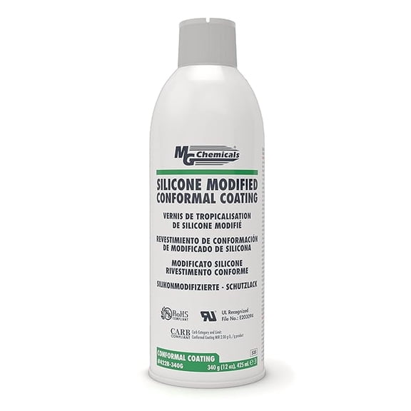 - 422B-340G 422B Silicone Conformal Coating, Clear, 340 gram Aerosol