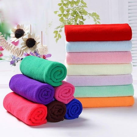 25x25cm Car Wash Towel Soft Microfiber Fiber Buffing Fleece Car Wash Towel Absorbent Dry Cleaning Kit