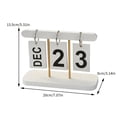 thumbnail image 3 of Calendrier Perpétuel Quotidien à Rabat pour Bureau, Décor de Bureau Réutilisable, Accessoires de Maison, Accessoires de Photographie (Blanc), 3 of 5