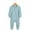Light Blue-A, variant on Onesie for Baby Cotton Rompers Footed Pajamas Zipper Long Sleeve Sleeper Jumpsuit Baby Onsies 0-3 Months