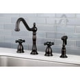 thumbnail image 7 of Kingston Brass KS1795PKXBS Widespread Kitchen Faucet, Oil Rubbed Bronze, 7 of 7