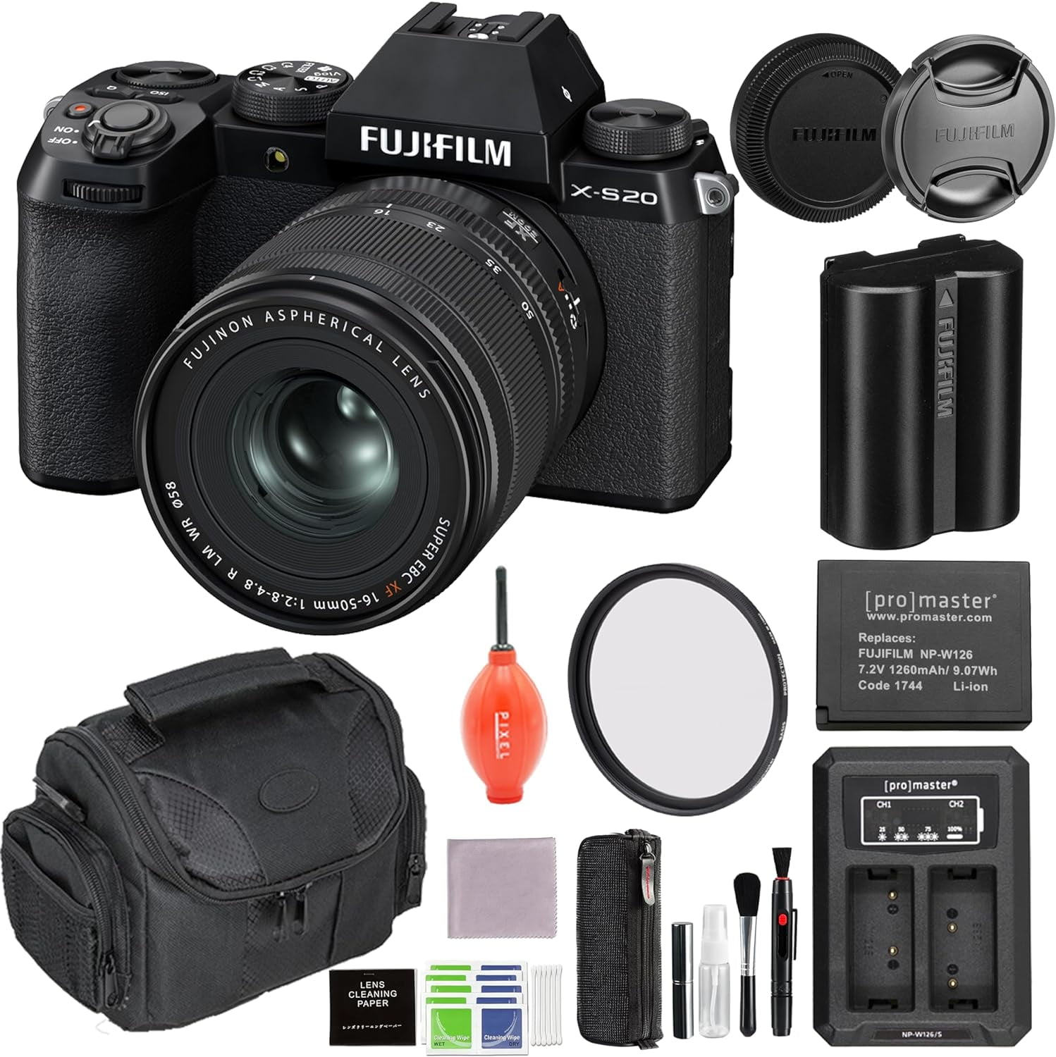 Fujifilm X-S20 Digital Camera, XF18-55mm F2.8-4 R LM OIS