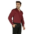 thumbnail image 4 of Bestman Solid Long Sleeve Cotton Shirts For Mens Formal Button Down Regular Fit Shirt, 4 of 7