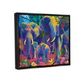 thumbnail image 4 of Stupell Industries Elephants in Vivid Hues Animals & Insects Painting Black Floater Framed Art Print Wall Art, 21 x 17, 4 of 10