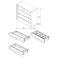 thumbnail image 3 of Winslow 4-drawer Bedroom Chest Smokey Walnut, 3 of 3