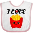 thumbnail image 3 of Inktastic Fry Lover I Love French Fries Boys or Girls Baby Bib, 3 of 4