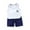 White, variant on Fengyings Toddler Baby Boy Girl Outfits Summer Clothes Set Cotton Sleeveless T-shirt Tops Shirt Short Outfit Set
