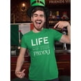 thumbnail image 2 of Smartprints Mens Graphic Tee - Life Of The Paddy - Regular Fit 100% Cotton, 2 of 4