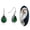 Green, variant on Women's Dangle Earrings Silver Teardrop Vintage Earrings Black Gemstone Dangle Earrings Jewellery