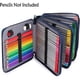 thumbnail image 2 of Pencil Case/Pencil Bag with 127 holes (Forest-24x20x6.5cm) with large capacity for professional or amateur drawers, 2 of 5