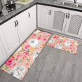 thumbnail image 2 of Pomeranian Dogs and Pioneer Flower Kitchen Rugs Sets Of 2,Anti Fatigue Kitchen Mat Rugs Non Slip Washable,Decorative Kitchen Floor Mats for Kitchen,Sink,Laundry,17"x30"+17"x47", 2 of 7