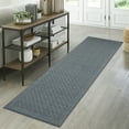 thumbnail image 2 of Mainstays Traditional Dylan Solid Diamond Indoor Runner Rug, Navy Heather, 2'6" x 8', 2 of 7