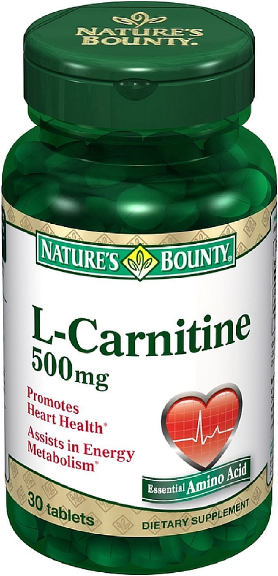Bounty L-Carnitine 500 mg Tablets Tablets (Pack of - Walmart.com