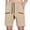 Khaki, variant on LEKWK Cargo Shorts for Men Elastic Waist Quick Dry Casual Athletic Shorts Lightweight Loose Fit Workout Shorts with Pockets for Hiking Outdoor Travel Fishing