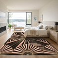 thumbnail image 3 of ODIKA 8'x10' Machine Washable Non-Slip Area Rug, Geometric Black High Traffic Rug, Black, 1184379, 3 of 7