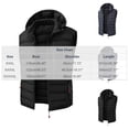 thumbnail image 2 of Turilly Plus Size Men's Puffer Vest Hooded Sleeveless Zip Up Quilted Warm Outerwear for Fall Winter Outdoor, 2 of 8