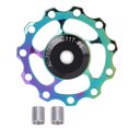 thumbnail image 1 of Colorful 11T Aluminum Alloy Rear Derailleur Pulley Bearing Guide for Mountain Bike, 1 of 9