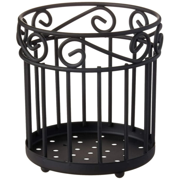 Diversified Scroll Grande - Organizador para encimera de Cocina y Utensilios de Cocina, Organizador para organizar y almacenar la Cocina, cubertería y Cubiertos, Color Negro