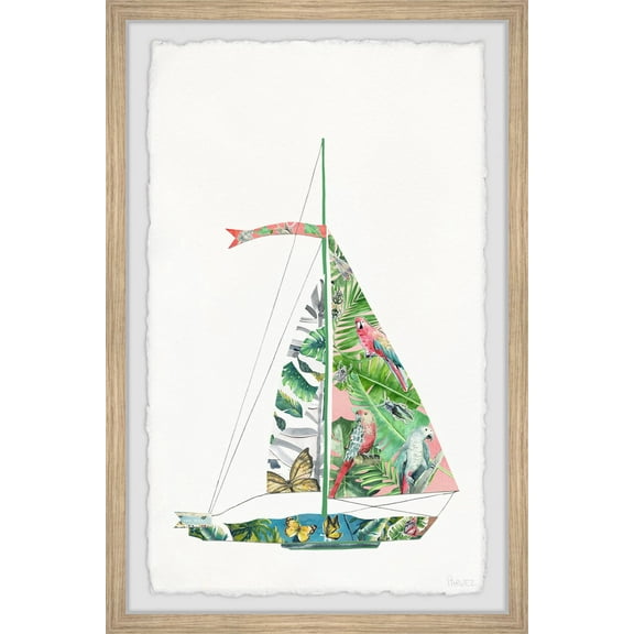 Parvez Taj Sailing Tropical Paradise Framed Wall Art