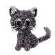 thumbnail image 1 of Broche de gato lindo de aleación cristal Likrtyny Para estrenar, 1 of 6