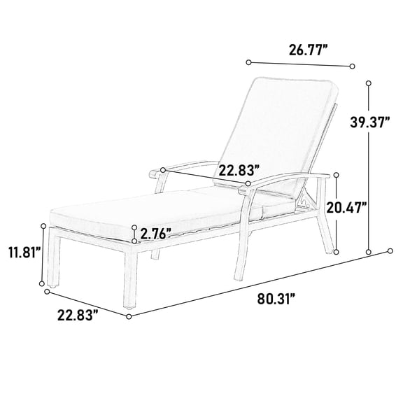 Outdoor Sofa, Aluminium Cast lounge chair, Grey Patio Furniture,Aluminium Outdoor Sectional, Garden & Outdoor & Patio Furniture Patio Seating