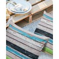 thumbnail image 2 of Retro Colorful Wood Board Outdoor Pillow Covers Set of 2, Decorative Waterproof Throw Pillow Case, Farm Wooden Texture Cotton Linen Soft Cozy Cushion Pillowcases, 2 of 6