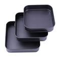 thumbnail image 4 of 3x Molde Cuadrado Antiadherente Molde Del Desierto Tartas De Huevo Bandeja Bandeja Para Hornear Magdalenas Soledad Molde para hornear tartas de huevo NonStick, 4 of 9