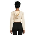 thumbnail image 3 of Love by Design Women's Juniors City Walk Long Sleeve Corset Crop Top, 3 of 6