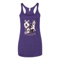 thumbnail image 2 of Wild Bobby, If It's Not an Alaskan Malamute It's Just a Dog Gift, Women Tri-Blend Racerback Tank Top, Purple Rush, Large, 2 of 4