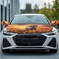 thumbnail image 2 of Yuyamidu 3 PCS Horse Car Hood Cover Protector Sunflower Car Front Hood Cover Sunset Auto Exterior Rear View Accessories Removable Side Mirror Covers for Cars Sedans, 2 of 7